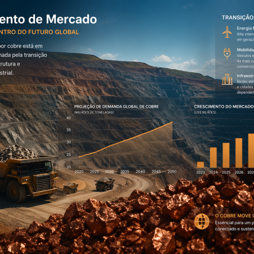 Analistas prevêem crescimento da procura por cobre nos próximos anos